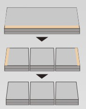 Machine &agrave; d&eacute;couper des livres d'exercice