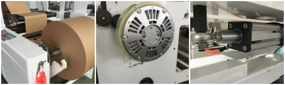 Machine de fabrication de sacs en papier &agrave; fond carr&eacute; &agrave; 1 automatique