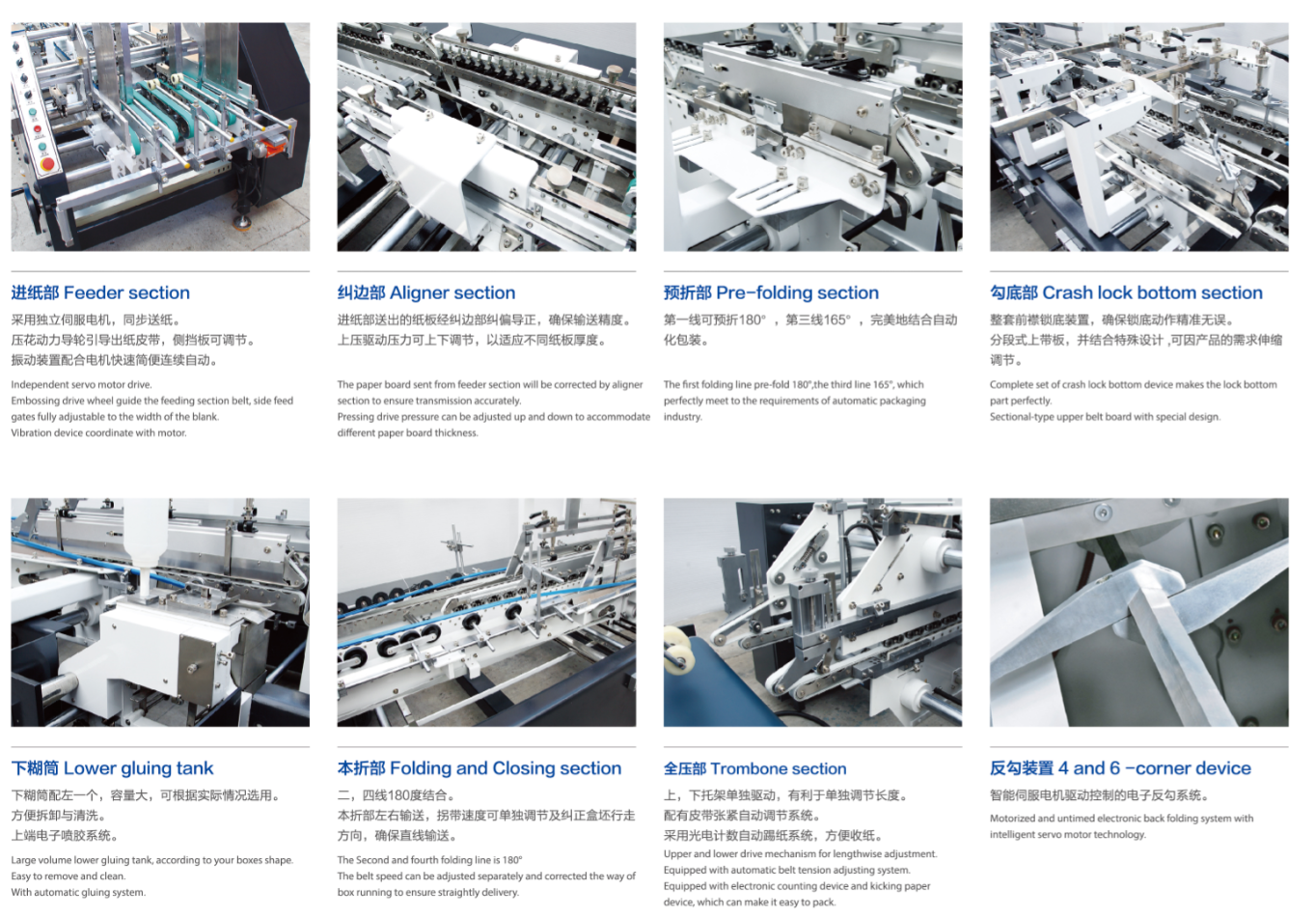 Machine de glueuse de dossier de bo&icirc;te en carton