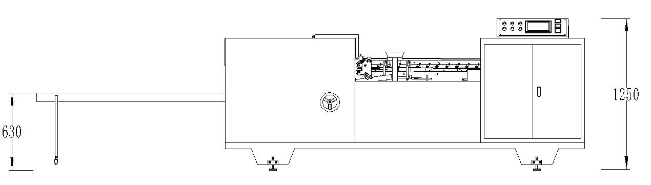 Machine de collage de la bo&icirc;te de couverture et du bas